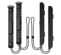 FUNDIARY Wrist Strap for Switch 2 Joycon with Adjustable Tightness Design, 4 Pack Lanyard Replacement Parts Accessories Controller Attachment for Switch 2 Joycon Remote Comfort Controller Strap(Black)