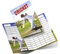 Fundraiser Hero Cricket Themed Fundraising Scratch Card. A4 Size - 100 Names - Double Sided 330gsm Card