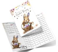 Fundraiser Hero Easter Bunny Fundraiser Scratch Card. A4 Size - 100 Names - Double Sided 350gsm Card