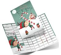 Fundraiser Hero Elf Fundraising Scratch Card A4 Size - 100 Names - Double Sided 330gsm Card