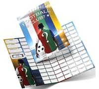 Fundraiser Hero Football Fundraising Scratch Card A4 Size - 100 Names - Double Sided 330gsm Card