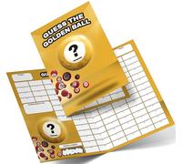 Fundraiser Hero Golden Number Fundraising Scratch Card. A4 Size - 100 Squares - Double Sided 330gsm Card