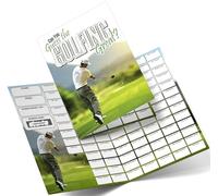 Fundraiser Hero Golfing Great Fundraising Scratch Card A4 Size - 100 Names - Double Sided 330gsm Card