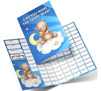 Fundraiser Hero Guess the Teddy Bear Fundraising Scratch Card A4 Size - 100 Names - Double Sided 330gsm Card