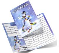 Fundraiser Hero Name The Snowman Fundraising Scratch Card. A4 Size - 100 Names - Double Sided 330gsm Card