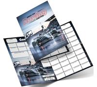 Fundraiser Hero Racing Driver Fundraising Scratch Card. A4 Size - 50 Names - Double Sided 330gsm Card
