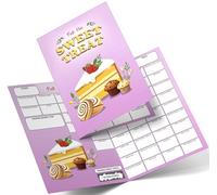 Fundraiser Hero Sweet Treat Fundraiser Scratch Card A4 Size - 50 Names - Double Sided 330gsm Card