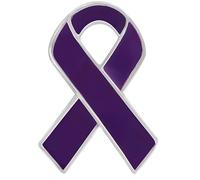 Fundraising For A Cause | Purple Ribbon Awareness Pins - Purple Ribbon Lapel Pins for Alzheimer’s, Epilepsy, Pancreatic Cancer, Domestic Violence, Lupus, Crohn’s Disease & More purple