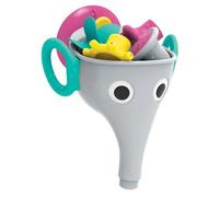 Yookidoo FunEleFun Fill ‘N’ Sprinkle Bath Toy. An Elephant Trunk Funnel Toddlers Play with 3 Interchangeable Trunk Accessories That Spins, Twist and Sprinkle, Promotes Kids STEM-Based Learning (Grey)