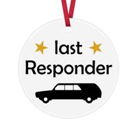 Funeral Director Gift for Women Men Mortician Gift Last Responder Ceramic Ornament Keepsake Sign Mortuary Science Student Gift Undertakers Gift Dark Humor Gift for Mortician Friend Family