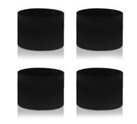 Funeral Mourning Band, 4 Pcs Captain Armbands, 5 x 30 Cm/1.96 x 11.81 Inch Boot Straps, Black Elastic Arm Band Adjustable Leader Armband Team Sport Armband Soccer Armband for Basketball Volleyball