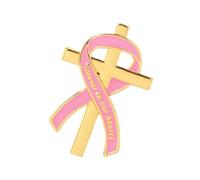 Funeral Remembrance Brooch Pin Ribbon Badge Gold Tone Alloy Lapel Accessory with Secure Butterfly Clutch Back Closure Religious Lapel Badge Remembrance Service Pin Memorial Guest Sympathy Ceremony Hat
