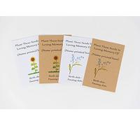 Funeral Seed Envelopes Personalised Sunflower/Forget Me Not - Memorial Keepsake