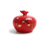 Funeral Urn Cremation UrnsFor Ashes Funeral Urn Ceramic Cans Affordable Large Size Three Colors Optional Adult Ash Storage Sealed Cans Mini Commemorative Cans Packaging Gifts (Color : Red) Good times