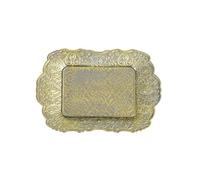 Funerom Vintage 22.1 x 15.2 cm Jewelry Tray Decorative Tray Galvanized Metal Tray