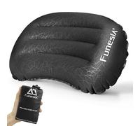 Funesla Ultralight Inflatable Camping Pillow, Compact Anti-Slip Inflatable Pillow for Camping Travel Backpacking Beach Fishing, Small Blow Up Pillow for Adults Kids -Ultra 2.0 Black