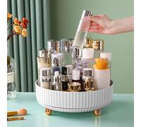funest Makeup Perfume Organizer, 360 Degree Rotating Lazy Susan Cosmetic Desk Storage Lotions Display Case Round Tray with Large Capacity, for your Jewelry