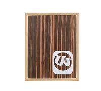 FUNFANG Box Drum, Compact Travel Cajon, Flat Hand Drum, Percussion Instrument, Brown, With Adjustable Strings, Carrying Bag