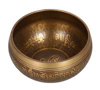 FUNFANG Buddhist Singing Bowl Meditation Sound Bowl Buddhism Singing Bowl Singing Bowl with Striker Tibetan Bell Singing Bowl Tibetan Singing Bowl Handmade Buddha Tibet Struck Bowl Ritual Music