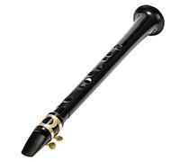 FUNFANG C-Key Little Saxophone, Black, Portable Plastic Sax for Making Music Everywhere