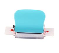 FUNFANG Hole Punch, 6-Hole Paper Punch Handheld Metal Hole Puncher 5 Sheet Capacity 6mm for A4 A5 B5 Notebook Scrapbook Diary Planner,Green