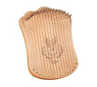 FUNFANG Lyre Harp with Tuning Wrench String Musical Instrument 17 String Lyre Harp Portable Solid Beech Wood Harp String Musical Instrument with Tuning Wrench Picks for Beginners Adults