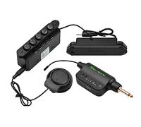 FUNFANG Magnetic and microphone double pick up Soundhole Pickup multiple sound effects pickup Wireless Vibration Pickup SKYSONIC WR2 Wireless & Resonance Acoustic Soundhole Pickup Wireless Vibration
