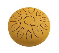 FUNFANG Pan Drum Drum Mallet 6-Inch Steel Tongue Drum 11 Notes Handpan Drum C Key with Drum Mallet Finger Picks Percussion Musical Instruments for Meditation Yoga