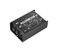 FUNFANG Professional Single Channel Passive DI-Box Direct Injection, Audio Box Balanced & Unbalanced Signal Converter with XLR TRS Interfaces for Electric Guitar Bass Live Performance