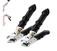 Funfany Orthoclip, Zoerely Orthoclip, Stainless Steel Nail Clippers, 180° Wide-Mouth Bite, Splash-Proof, Double Configuration of Oblique and Flat Mouth (2PCS)