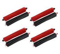 FUNFDWU 8 Pack Main Brush Replacement Compatible with Roborock S8, S8+, S8 Pro Ultra, Q5 Pro, Q5 Pro+, Q8 Max, Q8 Max+, Dual Rubber Roller Brush for Robot Vacuum, Tangle-Free Vacuum Accessories