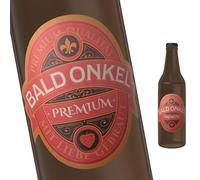 FunFest - Set of 3 Labels for Beer Bottles - Bald Uncle - Green & Gold