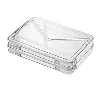 Funfob A4 Scrapbook Paper Storage Box Photo Storage Box Plastic File Box Plastic Plastic File Box