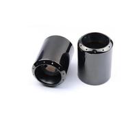 FUNFOB Car End Pipes 2Pcs/Set Car Exhaust Pipe Tail Throat For Jaguar F For Pace Accessories Muffler Silencer Exhaust(Black)