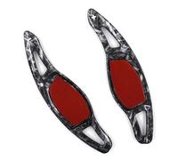 FUNFOB Car Interior Mouldings 1 Pair Car Steering Wheel Shift Paddle Shifter Extension for R8 RS3 RS4 RS5 for TT RS RS Q3 RS Q8 Interior Decoration(Forged Pattern)