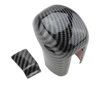 FUNFOB Car Interior Mouldings 1 Set Carbon Fiber Style Gear Shift Knob Shifter Cover Trim Car Accessory for Civic Sedan 2016-21 2020 2019 2018 2017 Interior Decoration