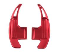 FUNFOB Car Interior Mouldings 2PCS Car Aluminum Steering Wheel Shifter Extension Shift Paddles for Mustang 2015 2016 2017 2018 2019 2020 Interior Decoration(Red)