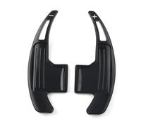 FUNFOB Car Interior Mouldings 2PCS Car Aluminum Steering Wheel Shifter Extension Shift Paddles for Mustang 2015 2016 2017 2018 2019 2020 Interior Decoration(Black)
