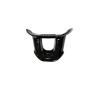 FUNFOB Car Interior Mouldings Carbon Fiber Look Car Steering Wheel Panel Gloss Trim Emblem Decal Cover For Peugeot 2008 208 T9 2014 2015 2016 2017 2018 Accessories Interior Decoration(Black)