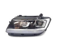 FUNFOB Car Lamp Hoods For VW For Tiguan 2017 2018 19 20 2021 Headlight Front Bumper Headlamp Assembly Head Light Lamp Assy Headlight Covers(Left)