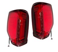 FUNFOB Car Rear Light Assemblies 2pcs Rear Lights For Mitsubishi For Triton L200 2019 2020 2021 2022 Pickup Car Tail Lamps Brake Turn Signal Lights Tail Light Lamp Lens(Red)