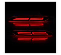 FUNFOB Car Rear Light Assemblies LED Rear Bumper Reflector Lights For Chevy For Cavalier 2020 2021 2022 Brake Warning Dynamic Turn Signal Lamp Car Accessories Tail Light Lamp Lens(Pattern A)
