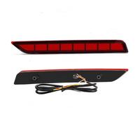 FUNFOB Car Rear Light Assemblies LED Tail Light For Chevy For Suburban 2020 2021 2022 2023 Brake Lamp Rear Bumper Reflector Lights Dynamic Turn Signal 12V Tail Light Lamp Lens(C Red Shell)