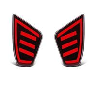 FUNFOB Car Rear Light Assemblies Rear Bumper Reflector Lights For Subaru For Crosstrek 2023 2024 2025 LED Brake Warning Dynamic Turn Signal Lamps 12V Tail Light Lamp Lens(Red Shell B)
