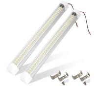 FUNFOB Wing Mirror Indicator 2Pcs 108 LED Car Interior White Strip Light Bar Car Interior Lamp With On/Off Switch Van Cabin Lorry Truck Camper Boat Camper Dynamic Turn Signal