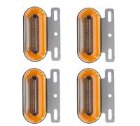 FUNFOB Wing Mirror Indicator Warning Tail Light Trailer Lorry Truck Signal Indicator Lamp Car External Light Side Marker Light Side Marker Light Dynamic Turn Signal(Amber)