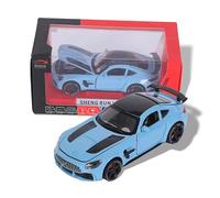 FUNFY Mercedes Benz AMG GT 1:32 Scale Scalable Car | Assorted | Plastic and Metal | Openable Doors, Bonnet & Tailgate With LED | Music For Immersive Playing Experience | For Kids