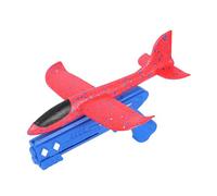 FUNFY Outdoor Foam Airplane Launcher Gun, EPP Polymer and Plastic, Blue and Red, 2 Aircraft Gliders for Exciting Adventures in the Air, Provides Hours of Entertainment for Children