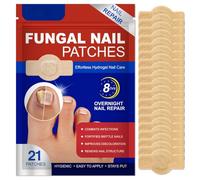 Fungal Nail Hydrogel Patches For Overnight Toenail Care - 21 Extra Strong Soft Adhesive Patches Combat Infections, Fortify Brittle Nails, Discoloration And Renew Structure.