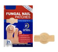 Fungal Nail Patches, Toe Nail Fungal Treatment Plasters, 21 Patches Multi-Purpose Toenail Repair Treatment Pads, 8-Hour Toenail Protection Restores Healthy Appearance for a Smoother, Polished Look